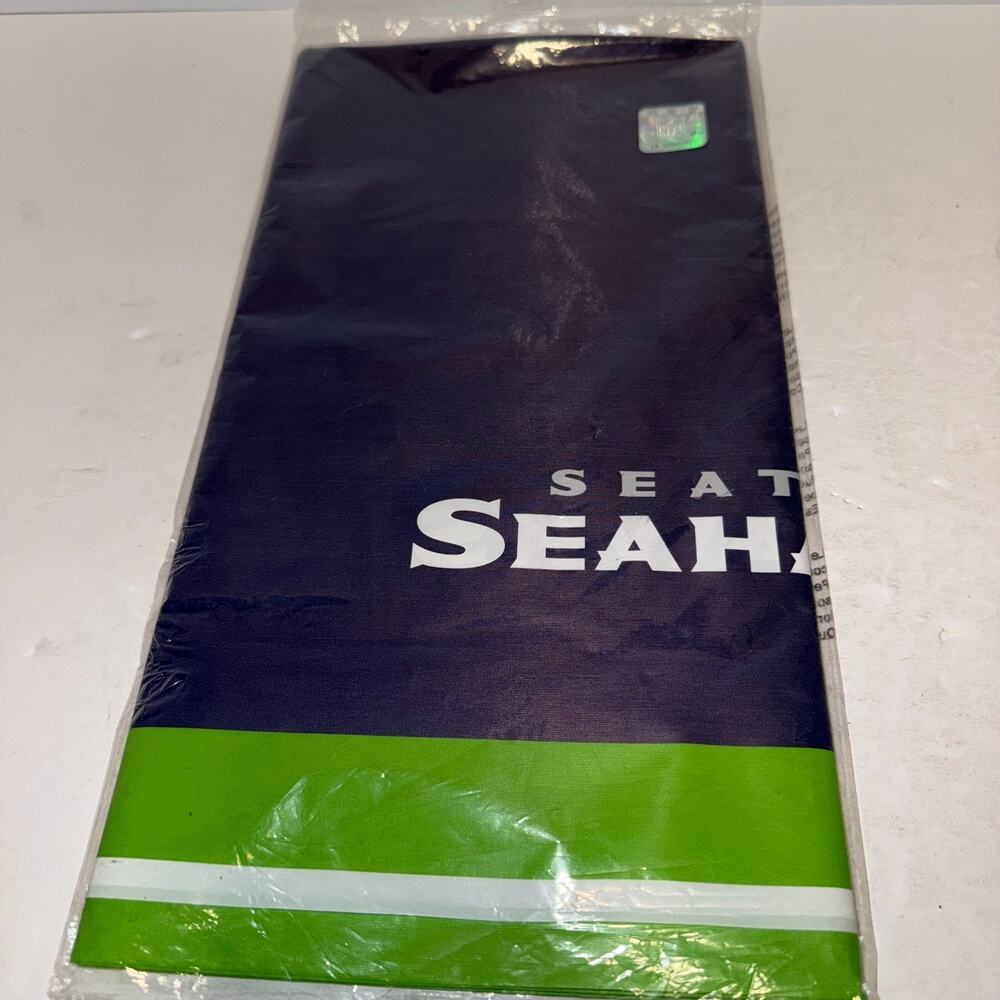 Officially Licenced NFL Football Seattle Seahawks Tablecover 54in x 102in